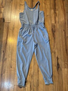 CALIA by Carrie Underwood Light Blue Tank Jumpsuit Moisture Wicking